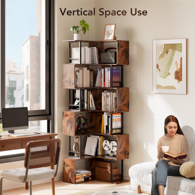 7-Tier Corner Bookshelf CB01