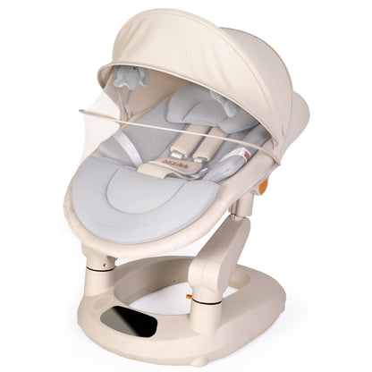 Cozibb Bionic Dual-rail Multi-Motion Baby Rocker with 5 Speeds 10 Melodies Bluetooth Control Ergonomic Seat Design