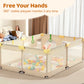 Cozibb baby playpen with breathable 360° mesh for visibility and airflow
