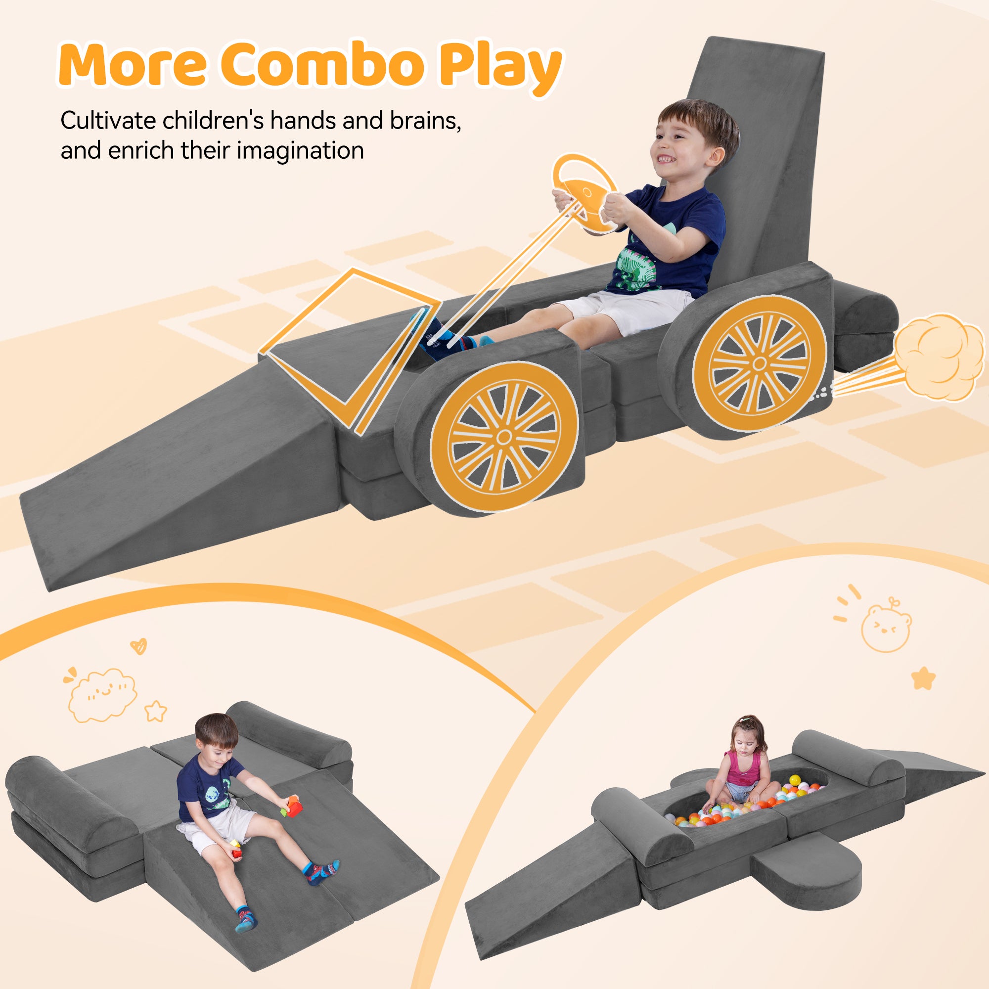 CoziBB Kids Play Couch KS02 – Cozibb