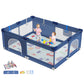 Cozibb extra-large baby playpen, spacious and safe play yard for toddlers and infants